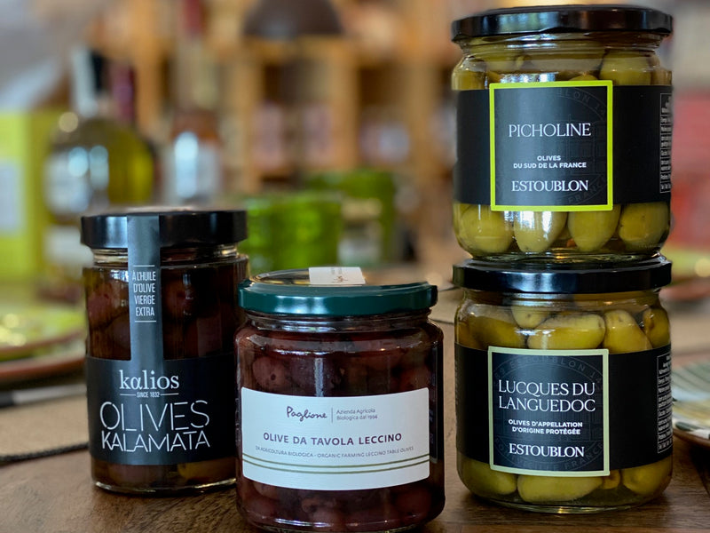 Focus sur les différentes olives de l'épicerie fine L'Essentiel Hossegor