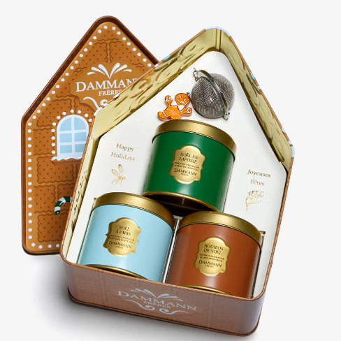 Candy Christmas – Coffret 3 mélanges de Noël et boule à thé