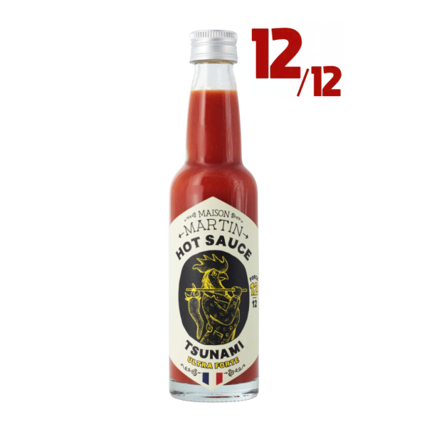 Sauce piment pur cru TSUNAMI 12/12,
