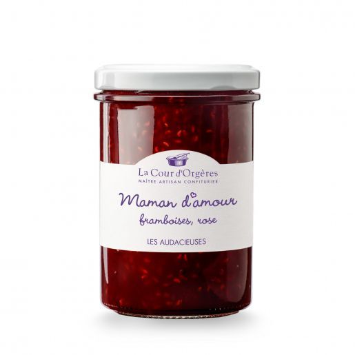 Confiture "Maman d'amour" framboise, rose