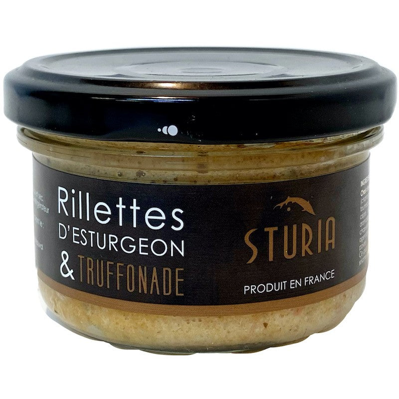Rillettes d'esturgeon à la truffonade