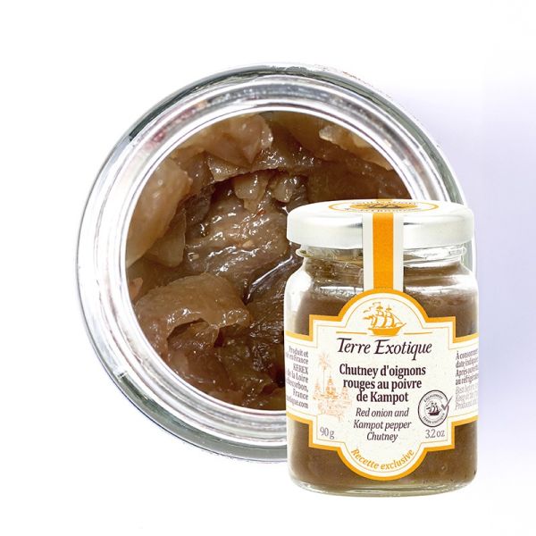Chutney d'oignons rouges au poivre de Kampot