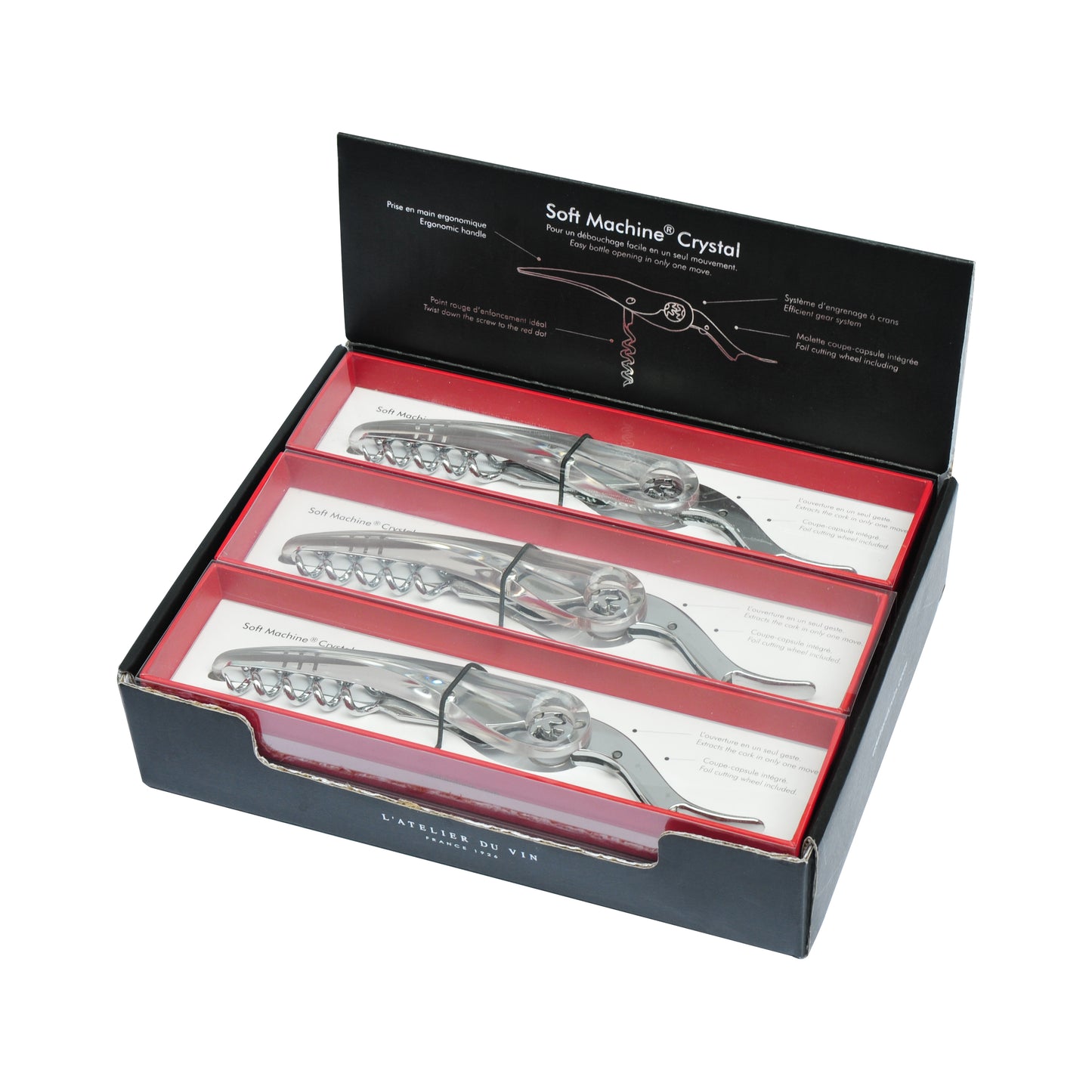 Accessoires vin et champagne Tire bouchon "Soft Machine Crystal" - L'essentiel