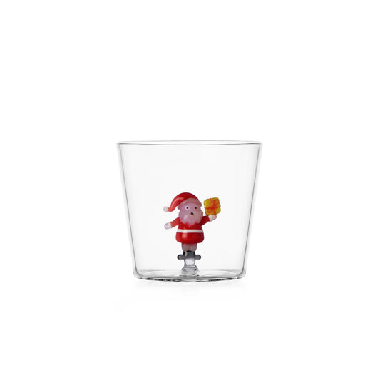 Verre à eau Père Noël avec cadeau – Collection Christmas Tales