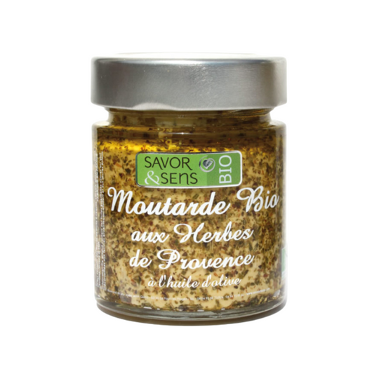 Moutarde bio aux herbes de Provence