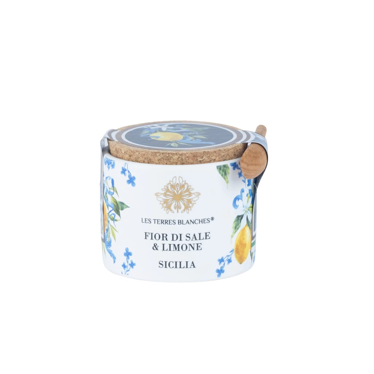 Sel de Sicile & Citron – Pot en céramique avec cuillère