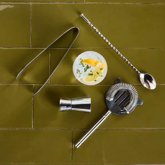 Set cocktail, Finition argentée