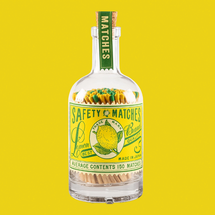 Bouteilles d'allumettes "timbre" - L'essentiel