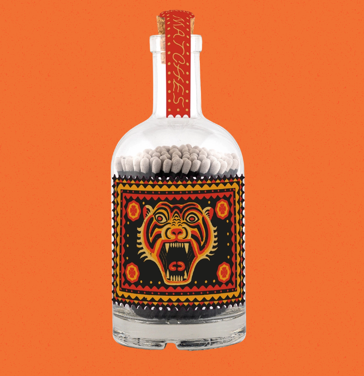 Bouteilles d'allumettes "timbre" - L'essentiel