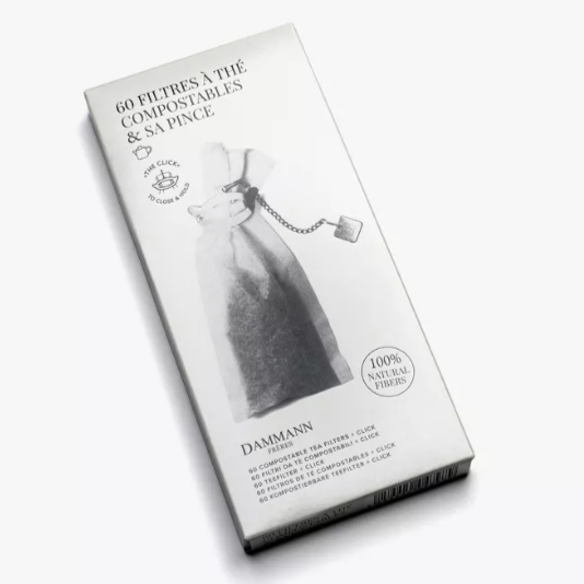 Boite de 60  filtres  pour théière - L'essentiel