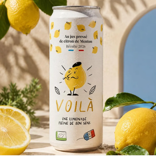 Limonade au jus de citron de Menton – Canette 33 cl