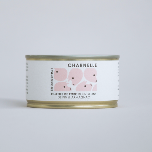 CHARNELLE : Rillettes de porc aux bourgeons de pin et à l’armagnac