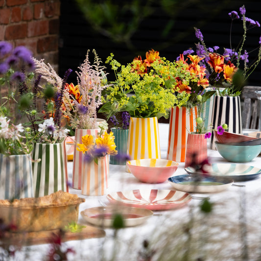 Grand pichet rayé Candy Stripe - L'essentiel