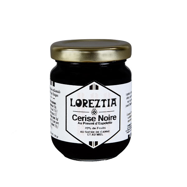 Confiture de cerise noire au piment d'Espelette