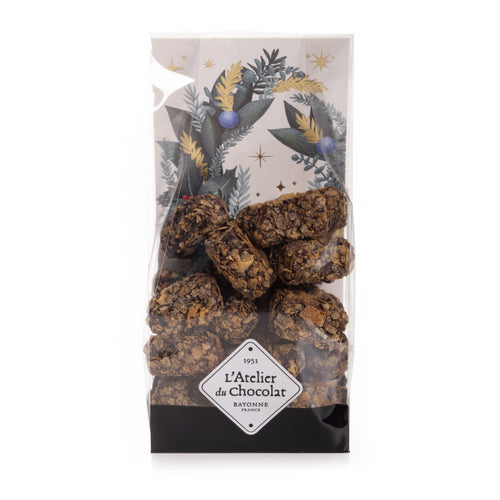 Sachets Feuillants d'or praliné chocolat Noël