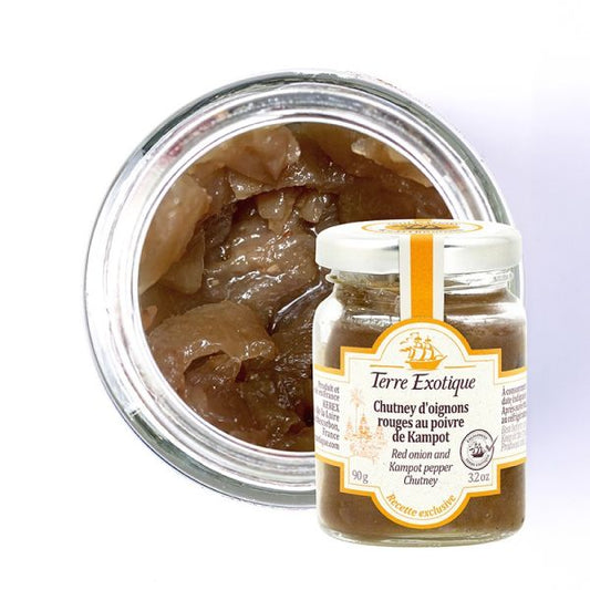 Chutney d'oignons rouges au poivre de Kampot