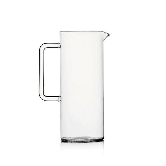 Carafe en verre transparente
