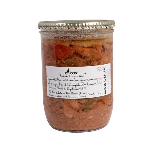 Axoa "émincé de veau cuisiné""