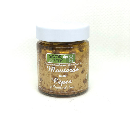 Condiments Moutarde bio saveur cèpes - L'essentiel