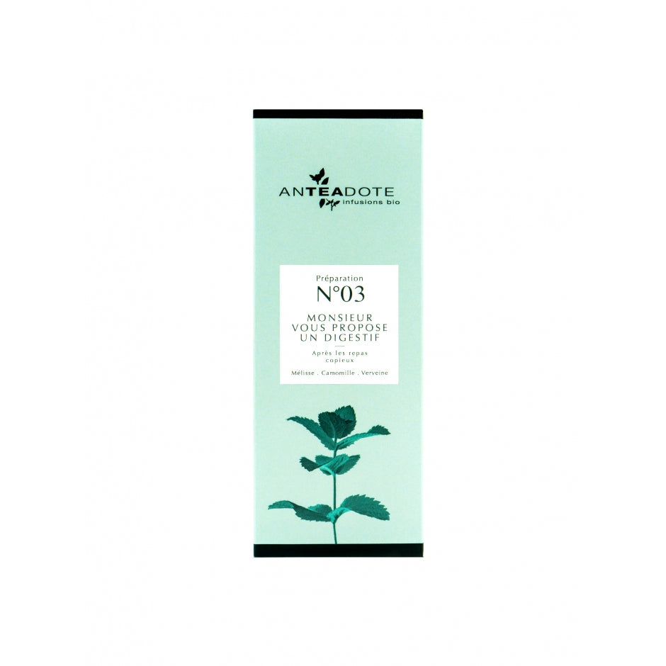 Infusion BIO : Monsieur vous propose un digestif