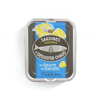 Produits de la mer Sardines cuisinées à déguster chaud au beurre de baratte - L'essentiel