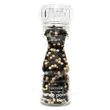 Sels, poivres, épices Duo de poivre noir et blanc - L'essentiel